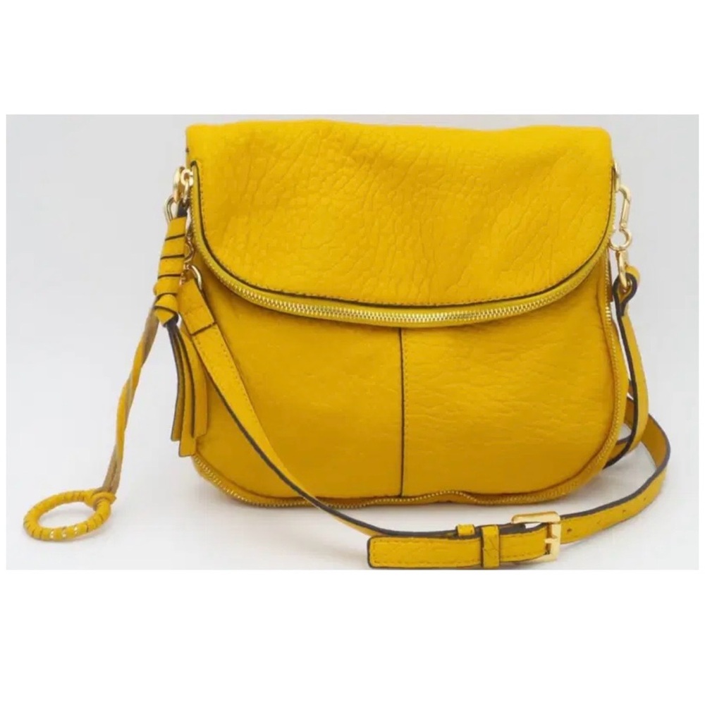 Vince Camuto Lamb Leather Crossbody Bag - Cory - Sunglow